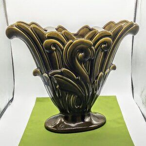Vintage Haeger Pottery 4112 Large Green Planter